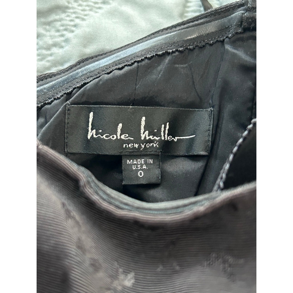 Nicole Miller Black Strapless Evening Gown Dress Size 0 NWT - Picture 9 of 16